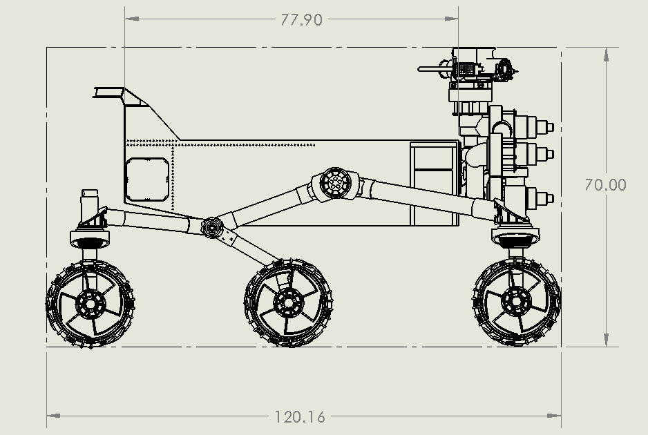 好奇号火星漫游车模型图纸 Curiosity Mars Rover(1)